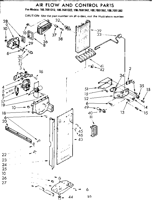 AIR FLOW AND CONTROL PARTS