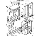 Kenmore 1067681440 cabinet parts diagram