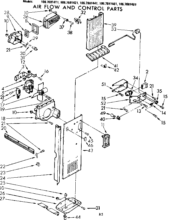 AIR FLOW AND CONTROL PARTS