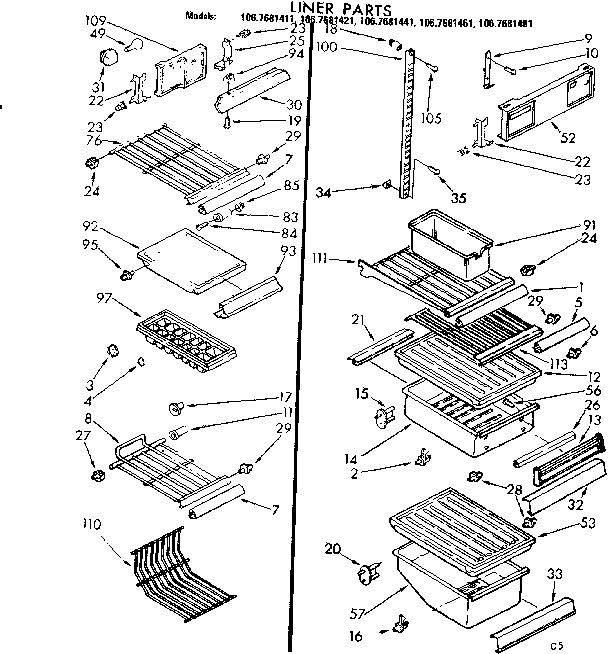 Liner parts