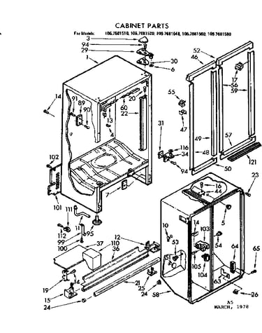 Cabinet parts