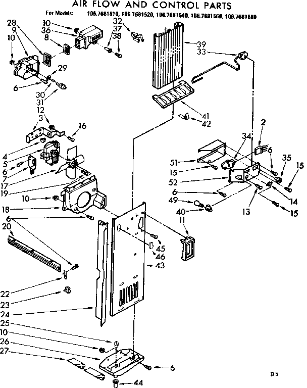 AIR FLOW AND CONTROL PARTS