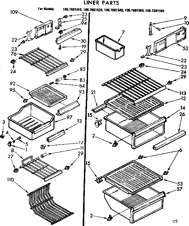 Liner parts