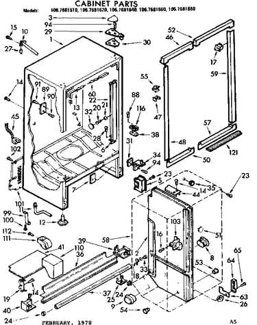 Cabinet parts