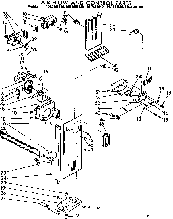 AIR FLOW AND CONTROL PARTS