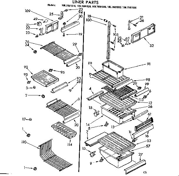 Liner parts