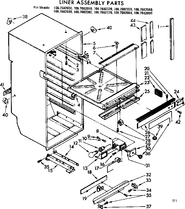 LINER ASSEMBLY PARTS