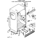 Kenmore 1067683440 cabinet parts diagram