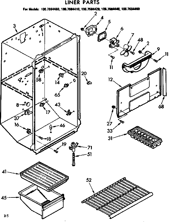 Liner parts