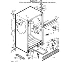 Kenmore 1067685110 cabinet parts diagram