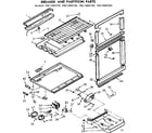 Kenmore 1067685160 breaker and partition parts diagram
