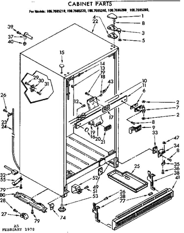 Cabinet parts