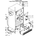 Kenmore 1067685340 cabinet parts diagram