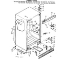 Kenmore 1067685580 cabinet parts diagram