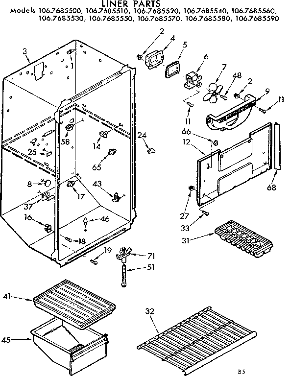 Liner parts