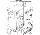 Kenmore 1067685650 cabinet parts diagram