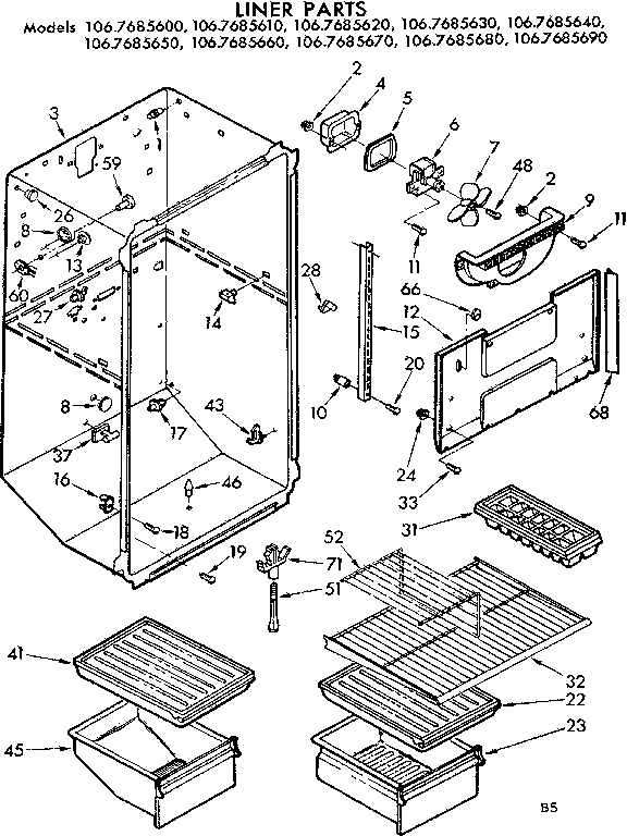 Liner parts