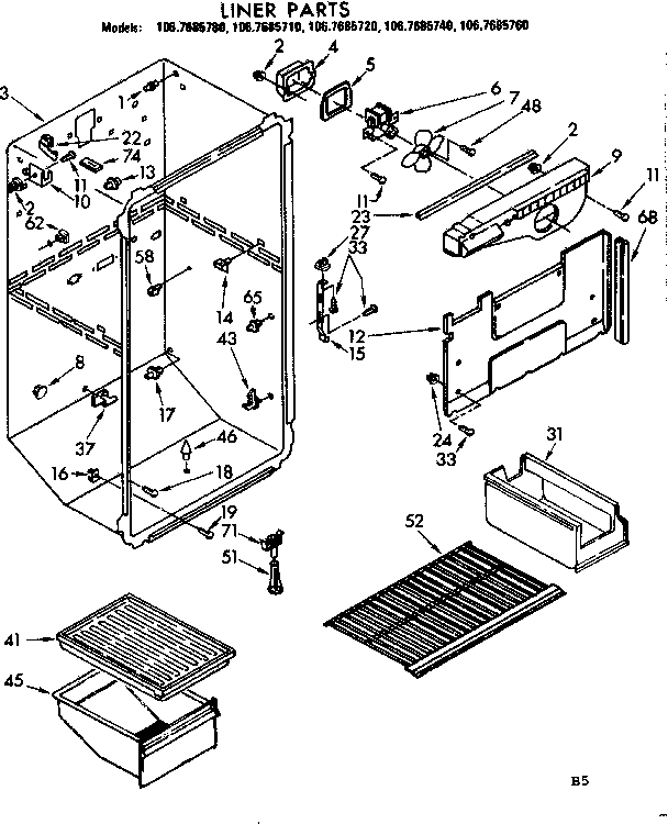Liner parts