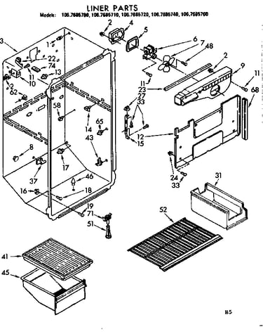 Liner parts