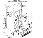 Kenmore 1067685840 cabinet parts diagram