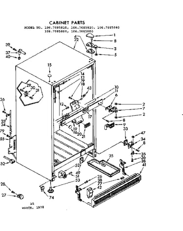 Cabinet parts