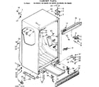 Kenmore 1067685910 cabinet parts diagram