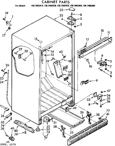 Cabinet parts