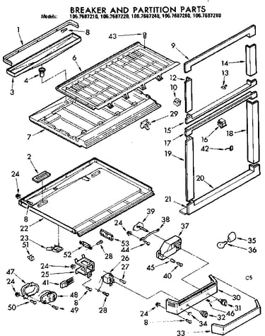 Air flow and control parts