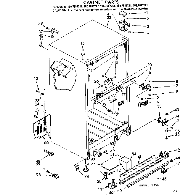 Cabinet parts