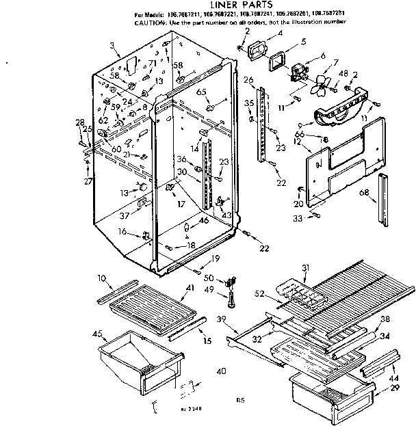 Liner parts