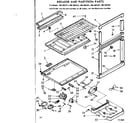 Kenmore 1067687261 breaker and partition parts diagram