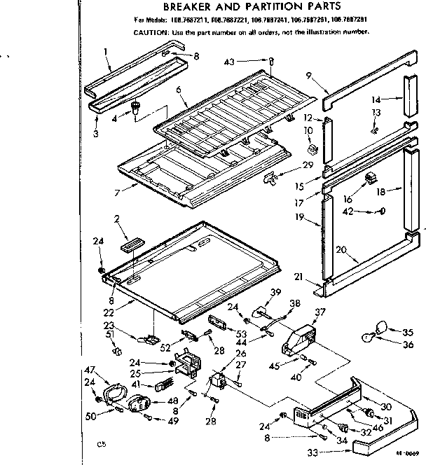 Breaker and partition parts