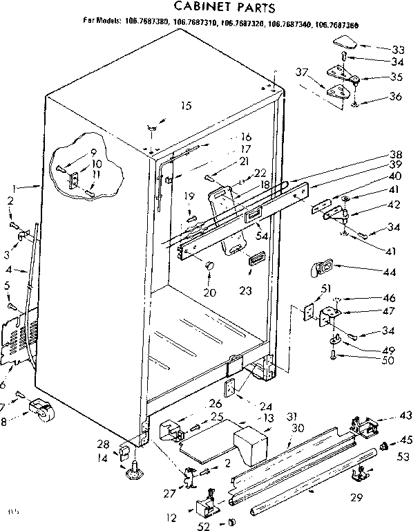 CABINET PARTS