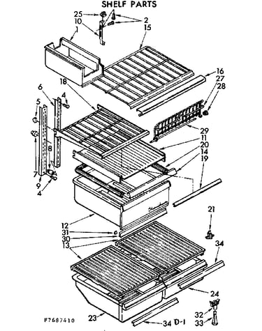 Shelf parts