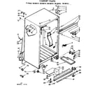 Kenmore 1067687741 cabinet parts diagram