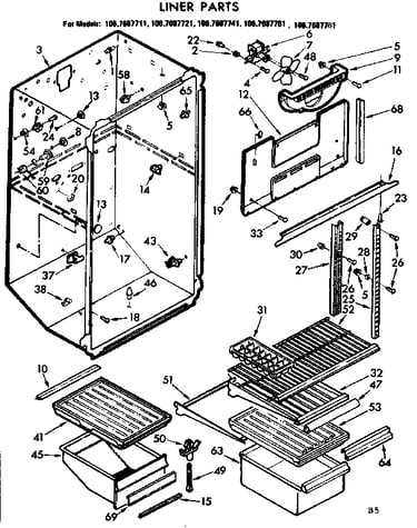 Liner parts