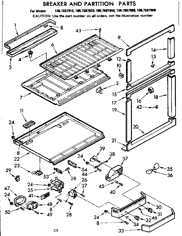 BREAKER AND PARTITION PARTS