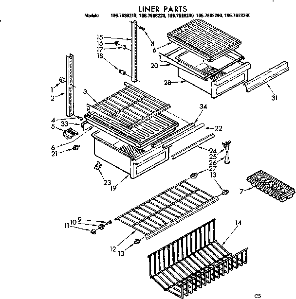 Liner parts