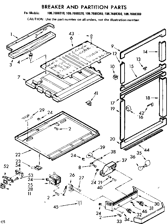 BREAKER AND PARTITION PARTS