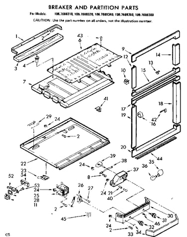 Breaker and partition parts