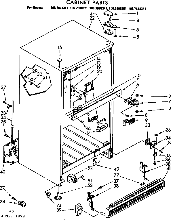 CABINET PARTS