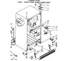 Kenmore 1067688361 cabinet parts diagram