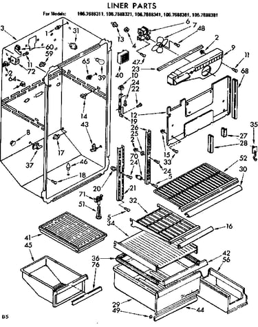 Liner parts