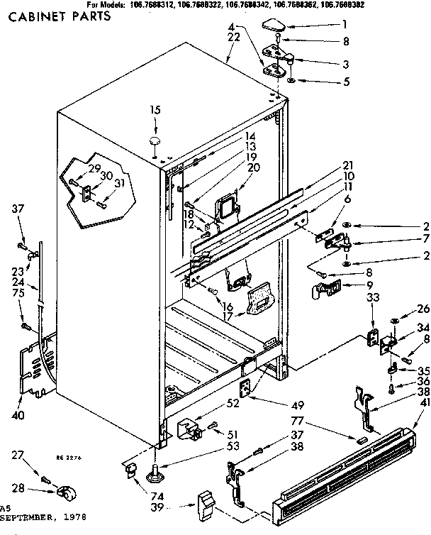 CABINET PARTS