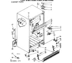 Kenmore 1067688362 cabinet parts diagram