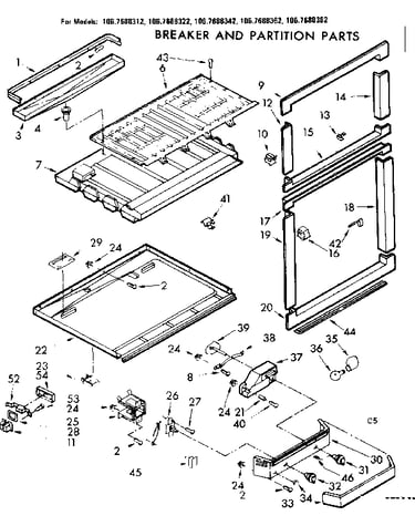 Breaker and partition parts