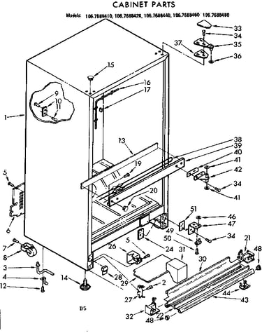 Cabinet parts