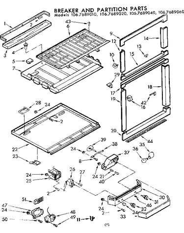 Breaker and partition parts