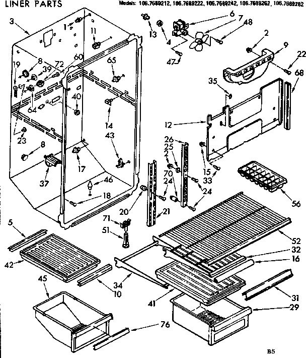 Liner parts