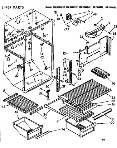 Liner parts